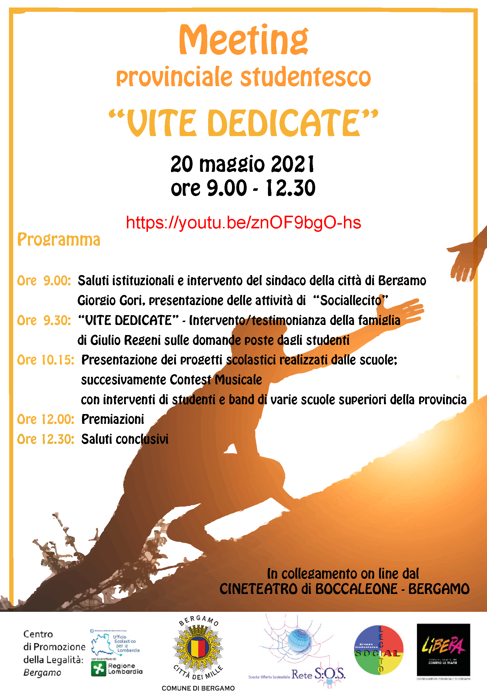 Locandina estesa del Meeting con il programma riportato nell'articolo